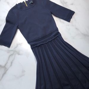 dorlean scallop trim skater dress